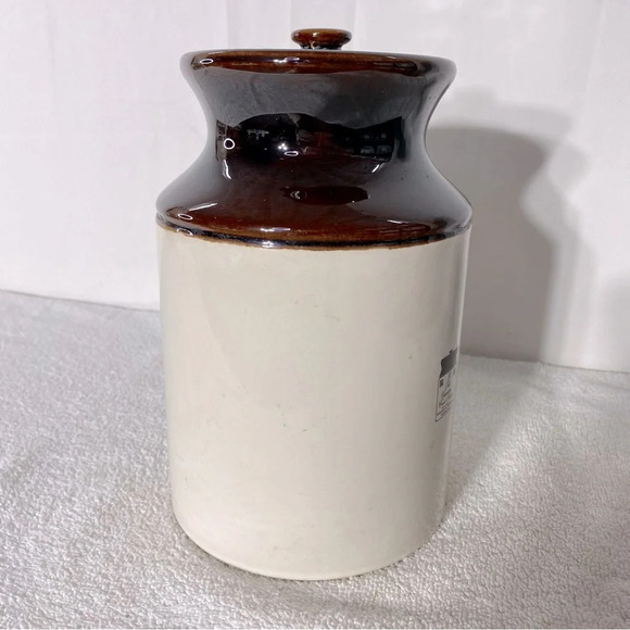 Vintage Ye Old Canadian Crockery Ceramic Abenakis Kitchen Crock Sugar Canister - Picture 6 of 15